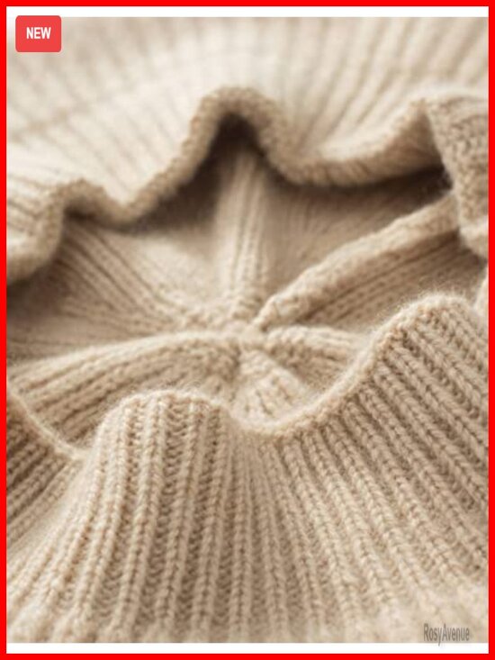 Warm Cashmere Merino Wool Knit Beanie Beret Unisex Oversized Winter Hat